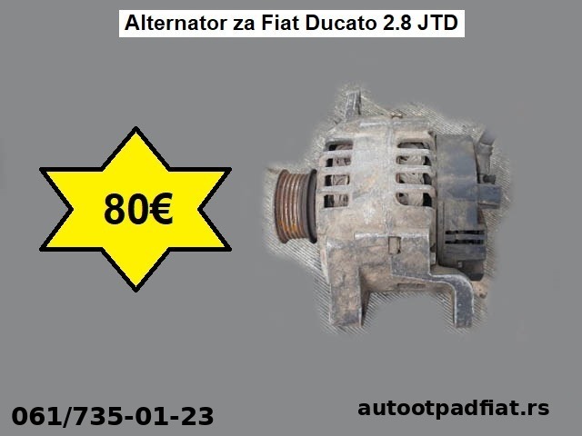 Alternator za Fiat Ducato 2.8 JTD