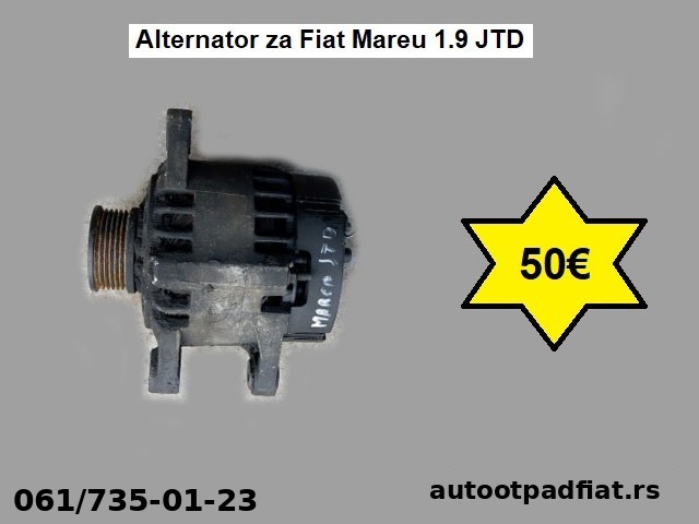 Alternator za Fiat Mareu 1.9 JTD