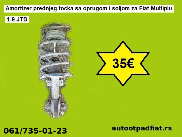 Amortizer prednjeg tocka sa oprugom i soljom za Fiat Multiplu 1.9 JTD