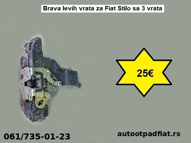 Brava levih vrata za Fiat Stilo sa 3 vrata