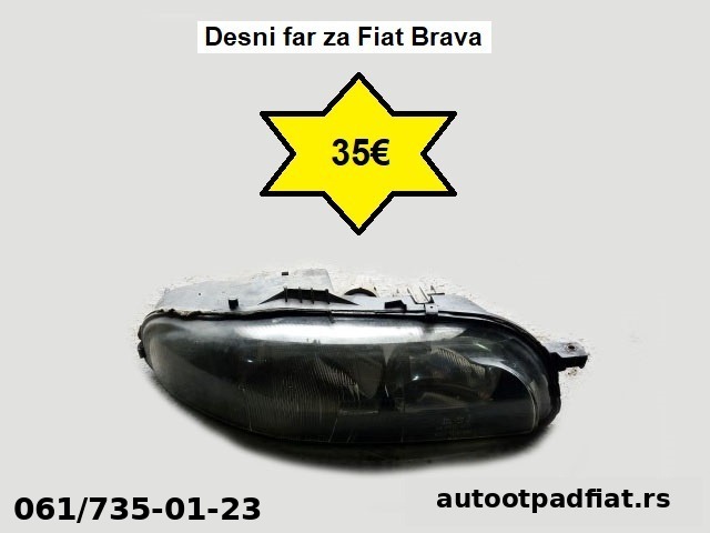 Desni far za Fiat Brava