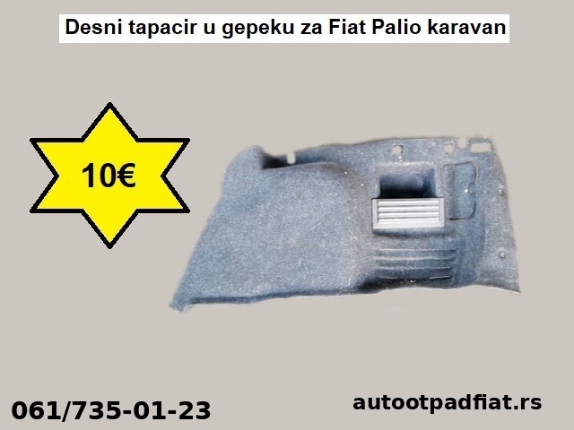 Desni tapacir u gepeku za Fiat Palio karavan