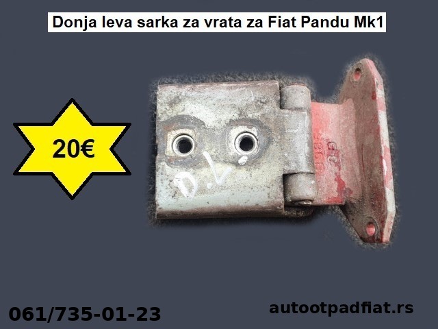 Donja leva sarka za vrata za Fiat Pandu Mk1