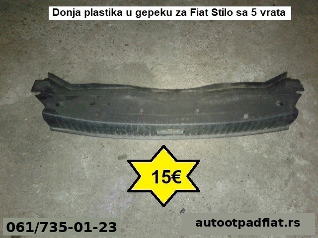 Donja plastika u gepeku za Fiat Stilo sa 5 vrata