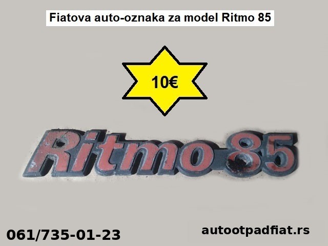 Fiatova auto-oznaka za model Ritmo 85