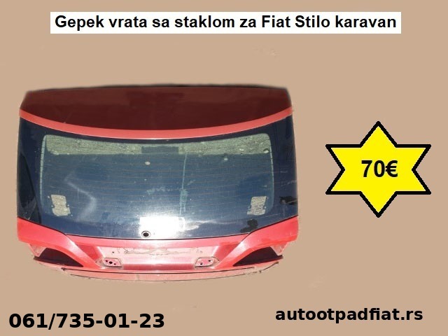 Gepek vrata sa staklom za Fiat Stilo karavan