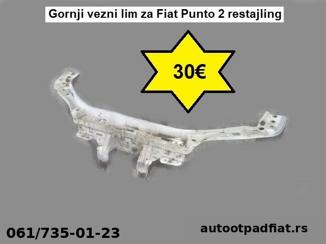 Gornji vezni lim za Fiat Punto 2 restajling