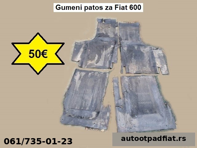 Gumeni patos za Fiat 600
