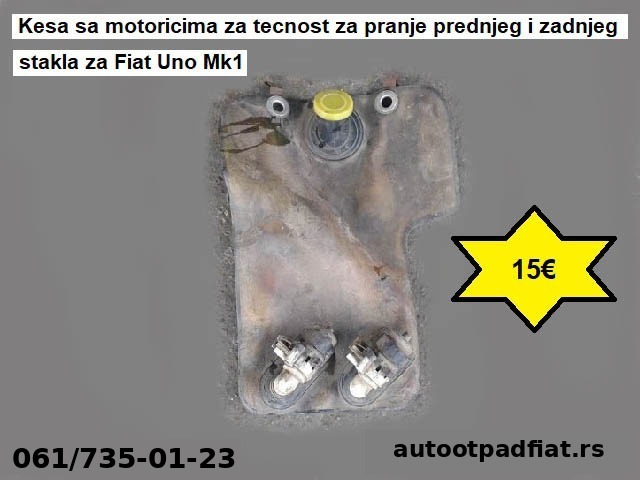 Kesa za tecnost za pranje prednjeg i zadnjeg stakla za Fiat Uno Mk1