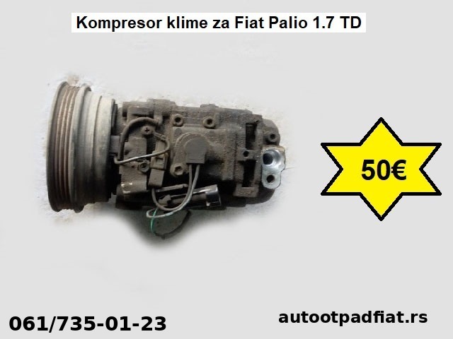 Kompresor klime za Fiat Palio 1.7 TD