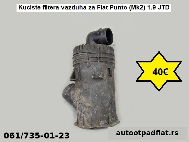 Kuciste filtera vazduha za Fiat Punto (Mk2) 1.9 JTD