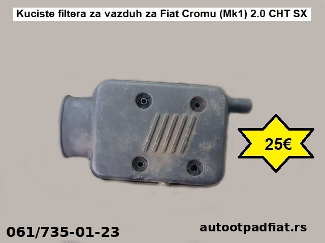 Kuciste filtera za Vazduh za Fiat Cromu (Mk1) 2.0 CHT SX
