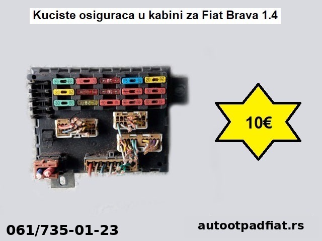 Kuciste osiguraca u kabini za Fiat Brava 1.4