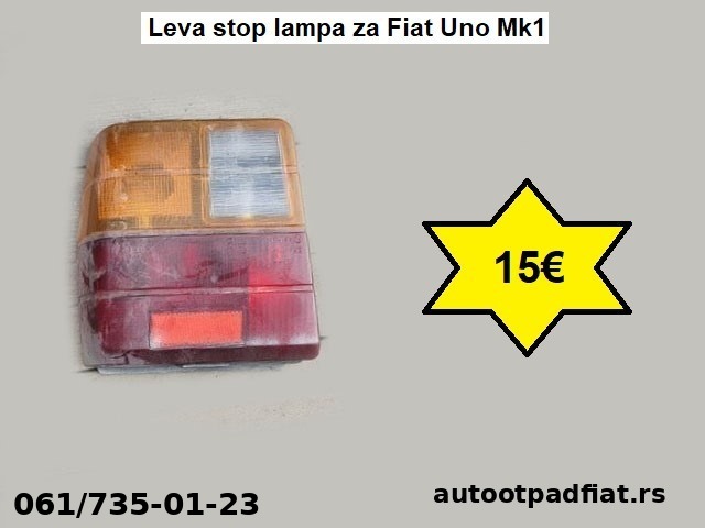Leva stop lampa za Fiat Uno Mk1
