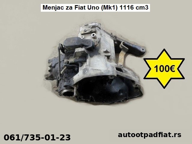 Menjac za Fiat Uno (Mk1) 1116 cm3