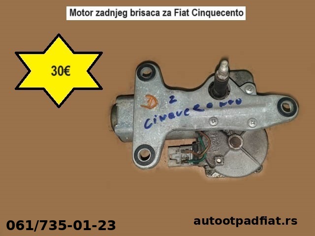 Motor zadnjeg brisaca za Fiat Cinquecento