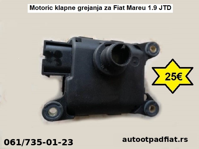 Motoric klapne grejanja za Fiat Mareu 1.9 JTD