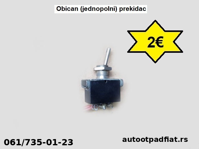 Obican (jednopolni) prekidac