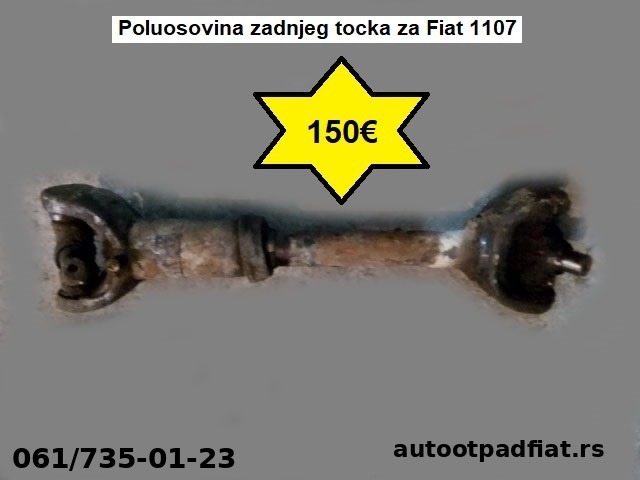 Poluosovina zadnjeg tocka za Fiat 1107