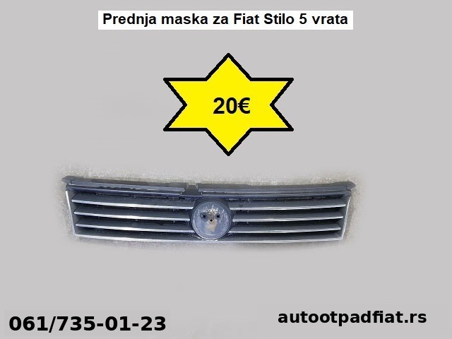 Prednja maska za Fiat Stilo 5 vrata