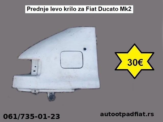 Prednje levo krilo za Fiat Ducato Mk2