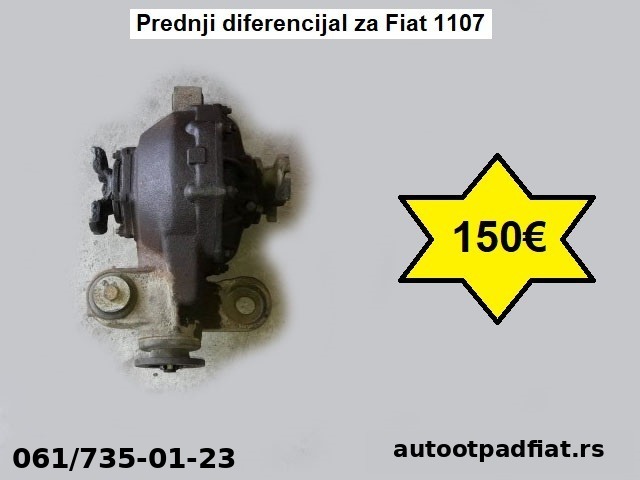 Prednji diferencijal za Fiat 1107