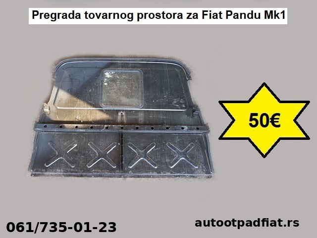 Pregrada tovarnog prostora za Fiat Pandu Mk1
