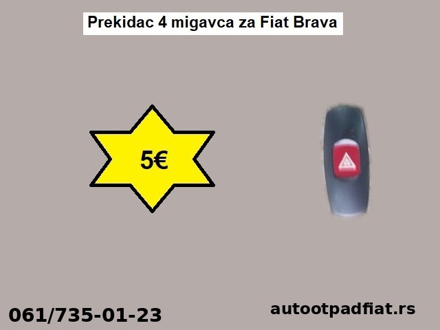 Prekidac 4 migavca za Fiat Brava