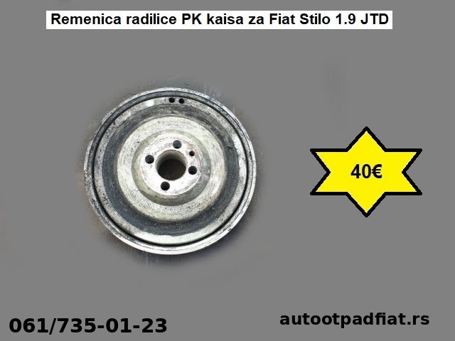 Remenica radilice PK kaisa za Fiat Stilo 1.9 JTD