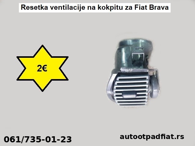 Resetka ventilacije na kokpitu za Fiat Brava