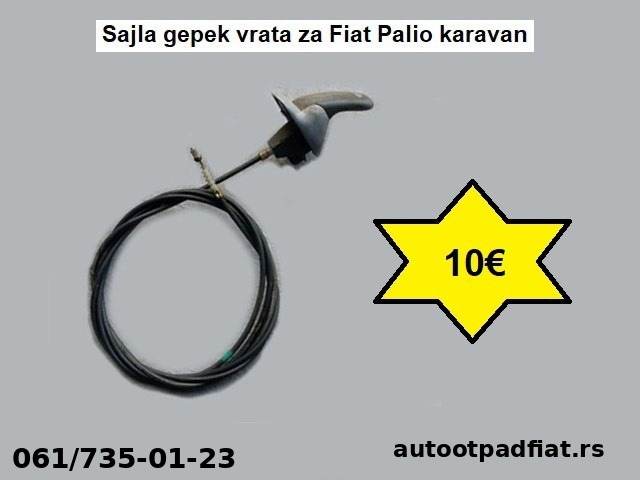 Sajla gepek vrata za Fiat Palio karavan