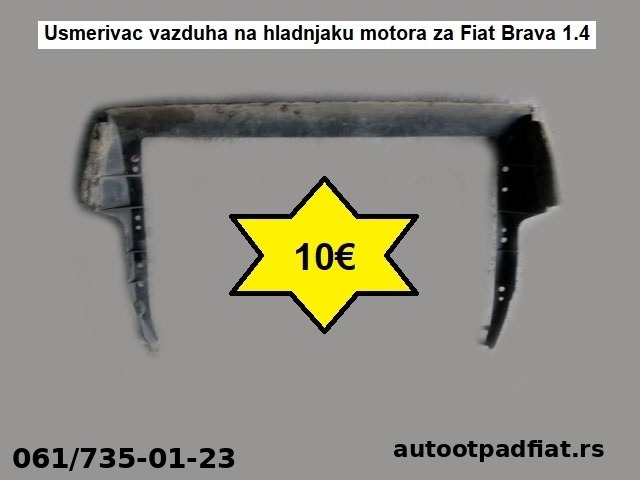 Usmerivac vazduha na hladnjaku motora za Fiat Brava 1.4