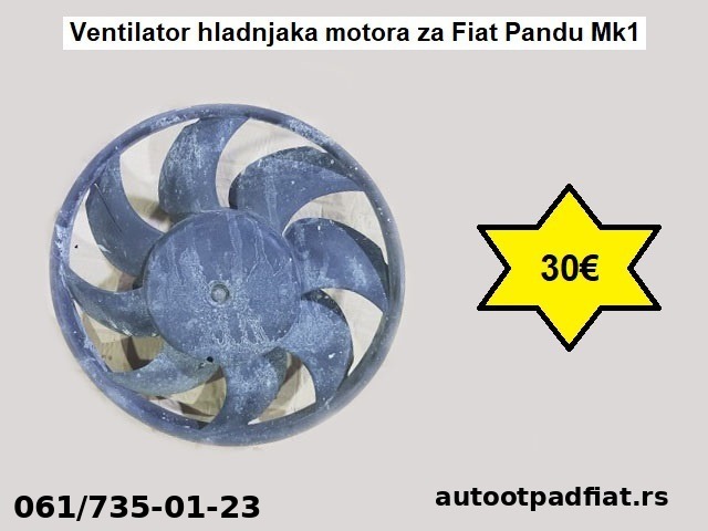 Ventilator hladnjaka motora za Fiat Pandu Mk1