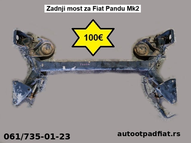 Zadnji most za Fiat Pandu Mk2